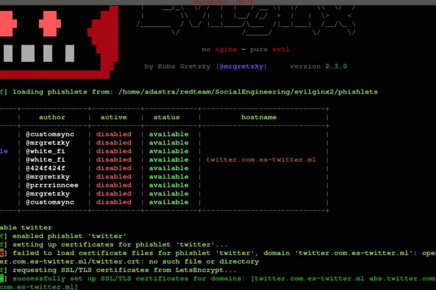 Phishing con Evilginx2